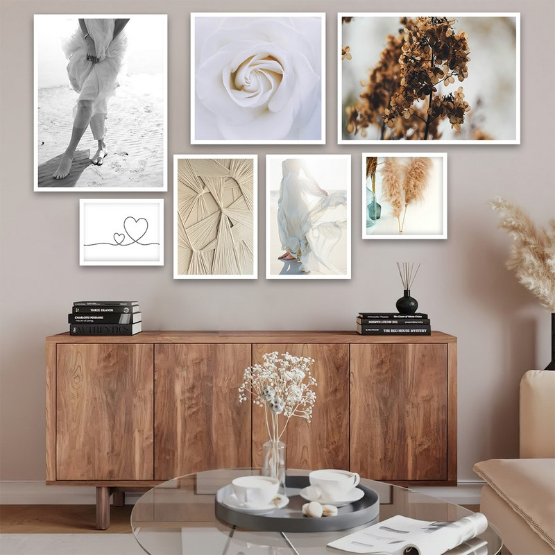 تابلو بکلیت طرح عکاسی طبیعت مدل W-871 مجموعه 7 عددی