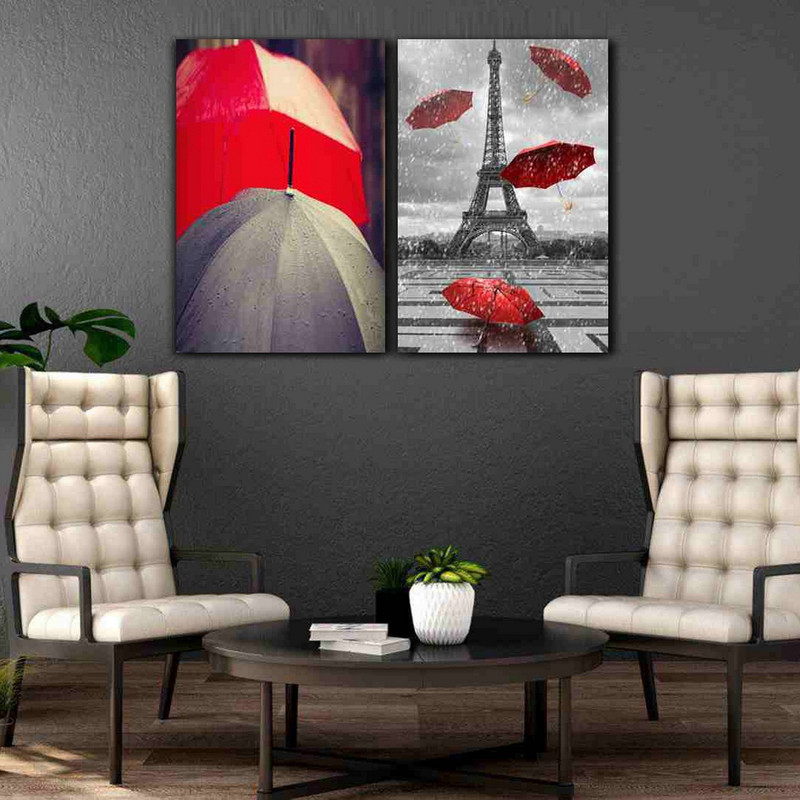 تابلو شاسی بکلیت طرح برج ایفل و چتر مدل SH-180 مجموعه 2 عددی