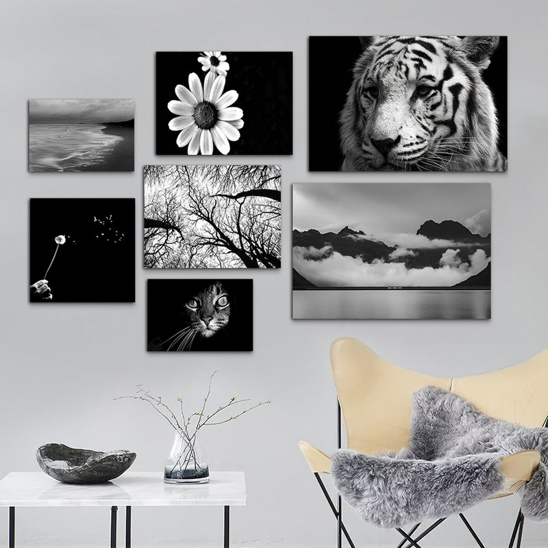 تابلو شاسی بکلیت طرح منظره طبیعت و حیات وحش مدل SH-1052 مجموعه 7 عددی