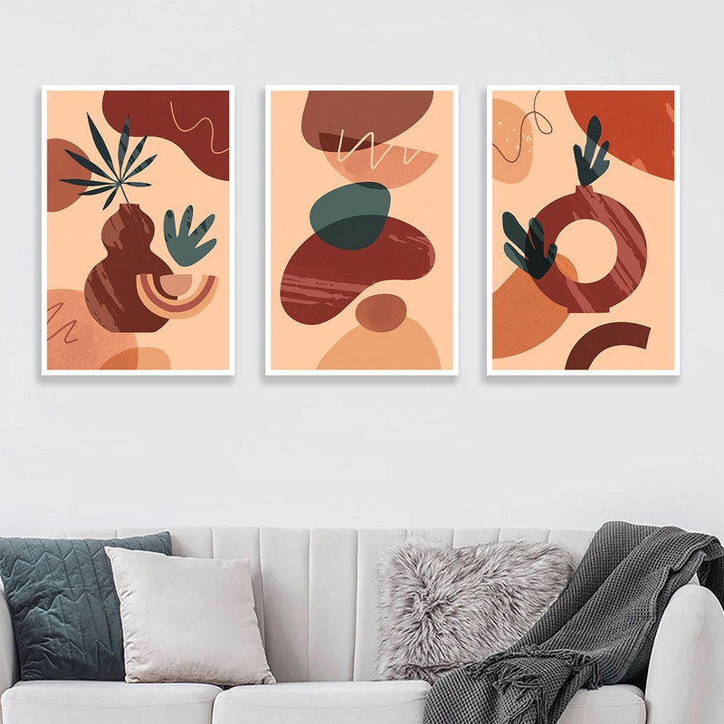 تابلو بکلیت مدل طرح مینیمال مدرن W-959  مجموعه 3 عددی