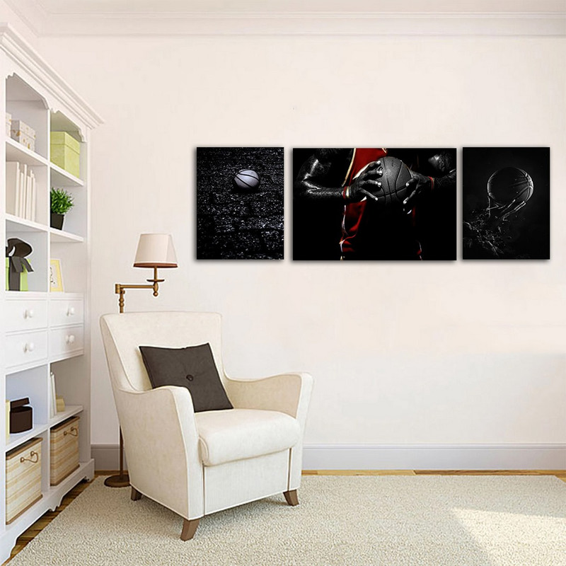 تابلو شاسی بکلیت طرح ورزشی بسکتبال مدل SH-840 مجموعه 3 عددی