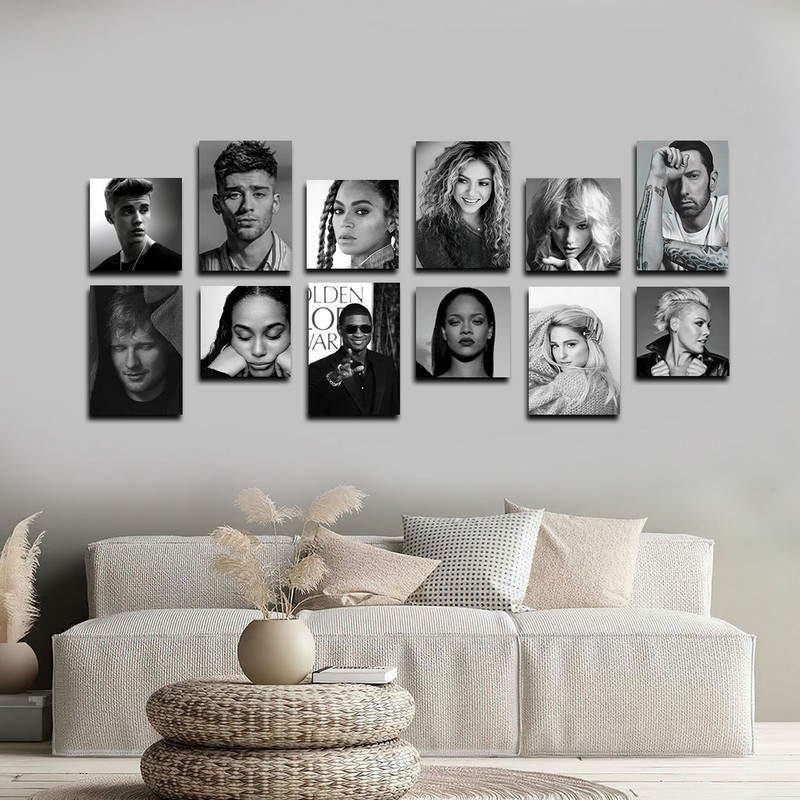 تابلو شاسی بکلیت طرح مشاهیر موسیقی جهان مدل SH-1684 مجموعه 12 عددی