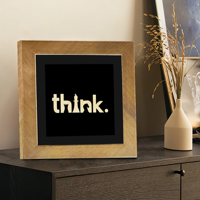 تابلو بکلیت طرح دکوری think مدل T-134