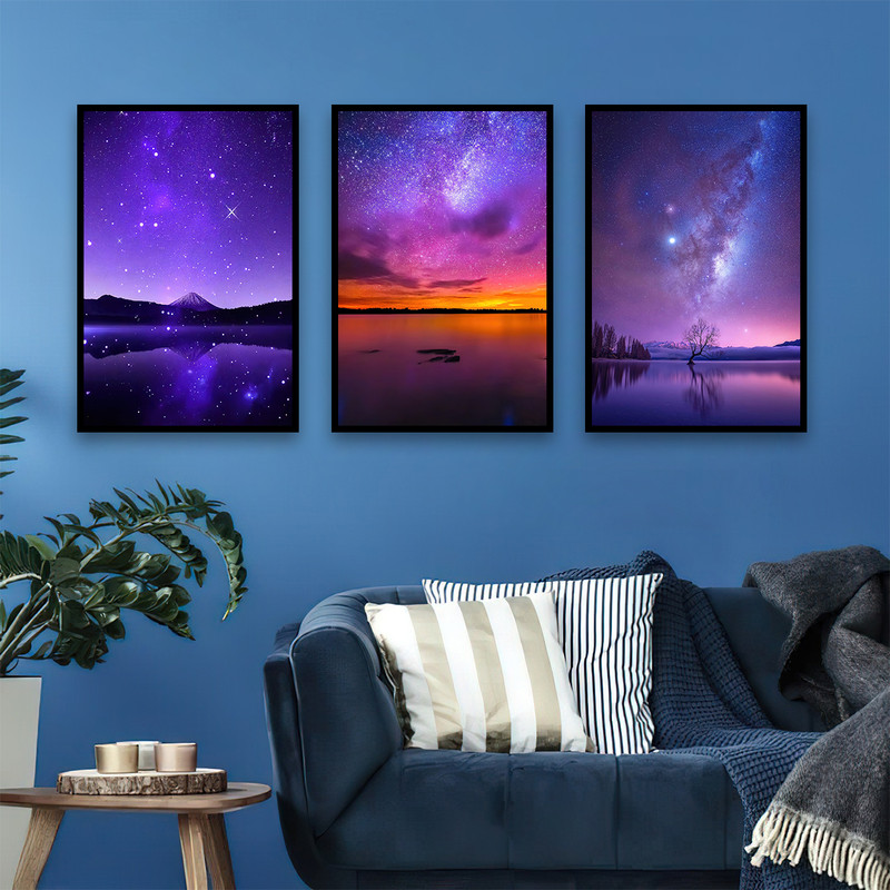 تابلو بکلیت طرح کهکشان مدل B-653 مجموعه 3 عددی