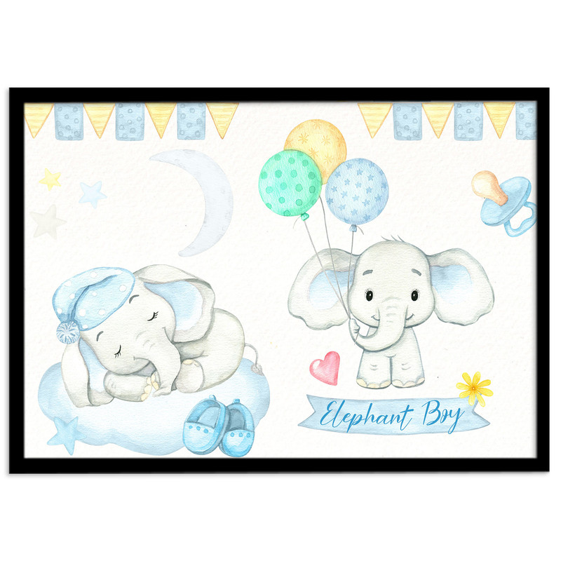 تابلو کودک و نوزاد بکلیت مدل فیل کد s-2016