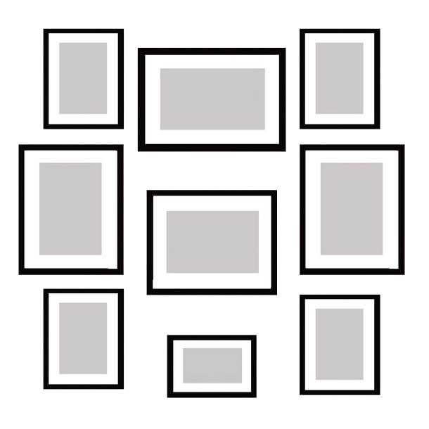 : قاب عکس بکلیت مدل پاسپارتو 215-107 مجموعه 9 عددی