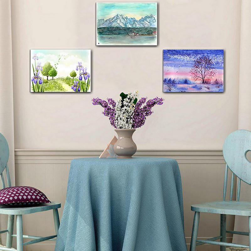 تابلو شاسی بکلیت طرح طبیعت و کوه مدل SH-138 مجموعه 3 عددی