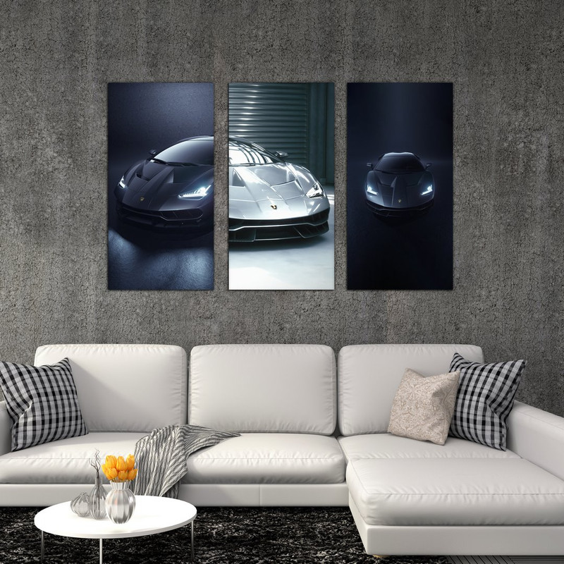 تابلو شاسی بکلیت طرح ماشین لامبورگینی مدل SH-506 مجموعه 3 عددی