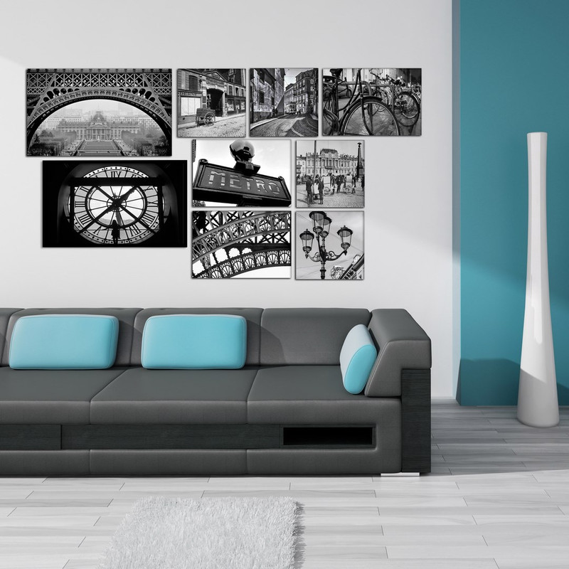 تابلو شاسی بکلیت طرح منظره شهری مدل SH-387 مجموعه 9 عددی