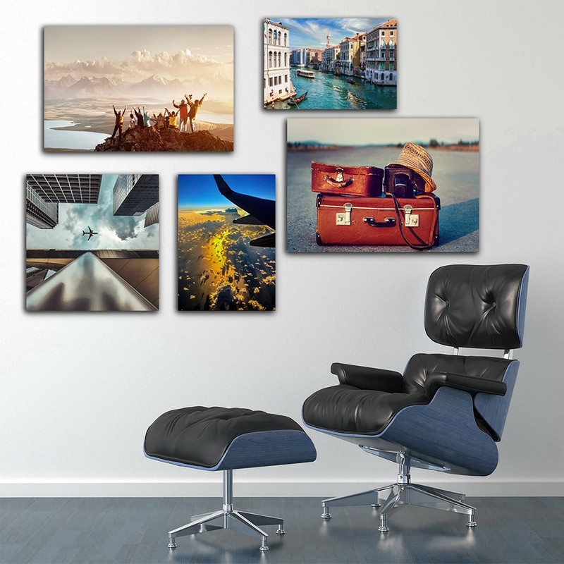 تابلو شاسی بکلیت طرح کمپینگ ومنظره رود ونیز مدل SH-897 مجموعه 5 عددی