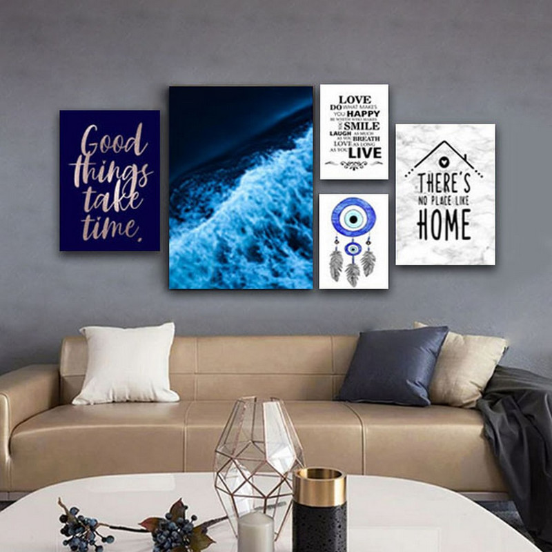 تابلو شاسی بکلیت طرح ساحل آرامش مدل SH-290 مجموعه 5 عددی