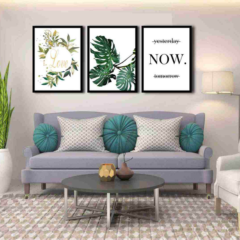 تابلو بکلیت طرح جمله انگیزشی مدل دکوراتیو B-231 مجموعه 3 عددی