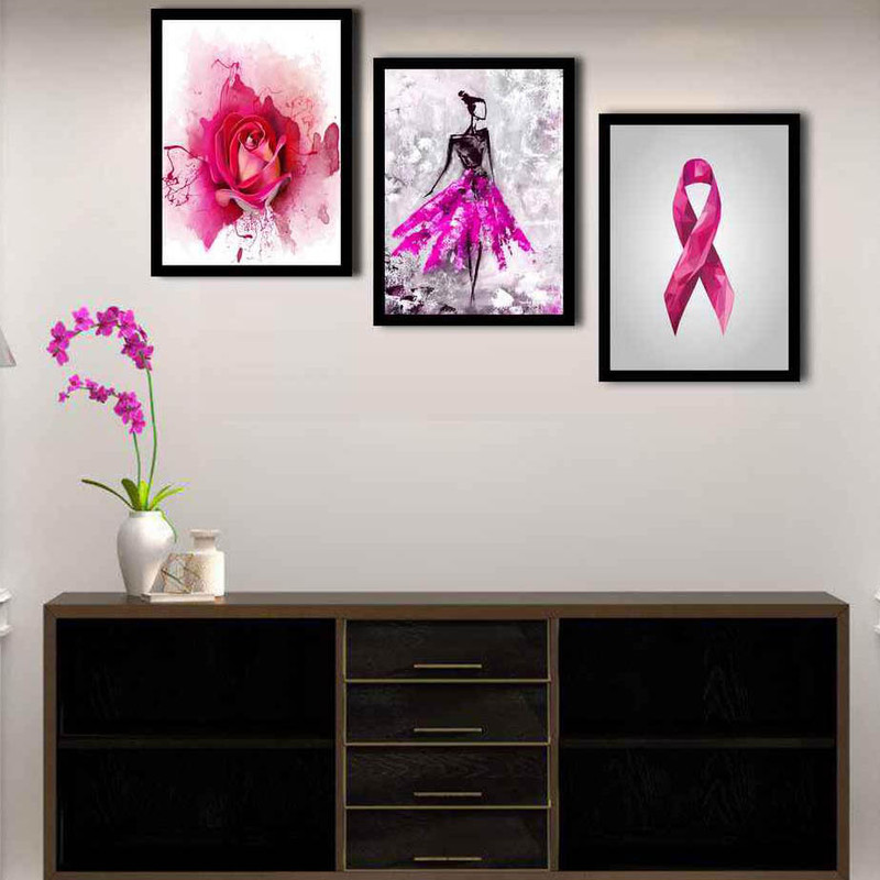 تابلو بکلیت طرح نقاشی مدل B-207 بسته 3 عددی