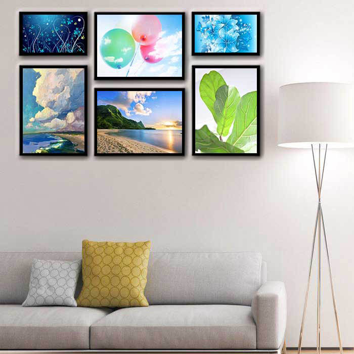 تابلو بکلیت طرح آسمان مدل دکوراتیو B-152 مجموعه 6 عددی