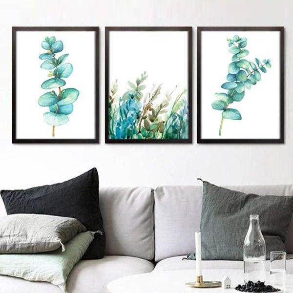 تابلو بکلیت طرح برگ های آرامش مدل دکوراتیو B-266 مجموعه 3 عددی