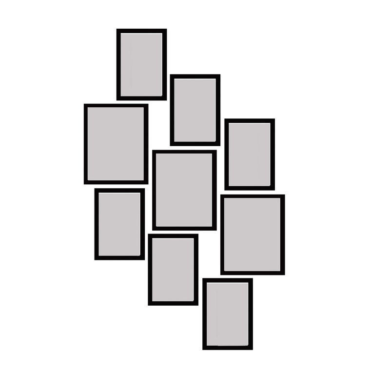قاب عکس بکلیت مدل 215-136 مجموعه 9 عددی