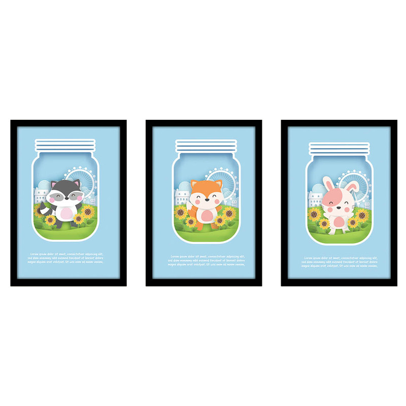 تابلو کودک و نوزاد بکلیت کد 228 مجموعه 3 عددی