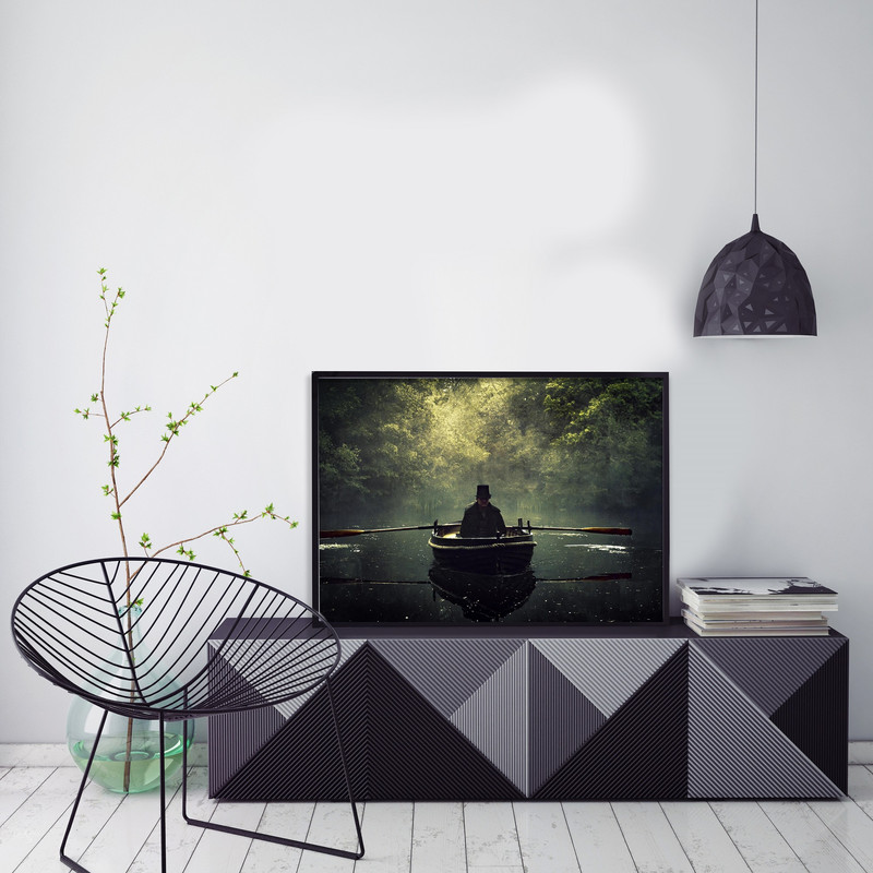 تابلو بکلیت طرح تام هاردی مدل بارکد خوان کد 215- 8