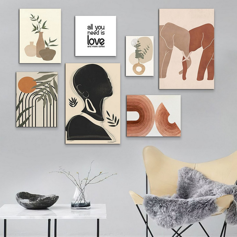 تابلو شاسی بکلیت طرح مینیمال آفریقایی مدل SH-967 مجموعه 7 عددی