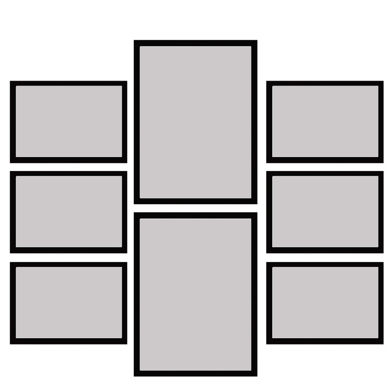 قاب عکس بکلیت مدل 215-54 مجموعه 8 عددی