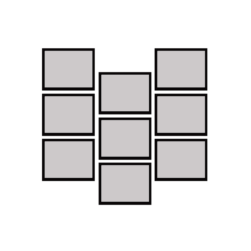 قاب عکس بکلیت مدل 215-124 مجموعه 9 عددی