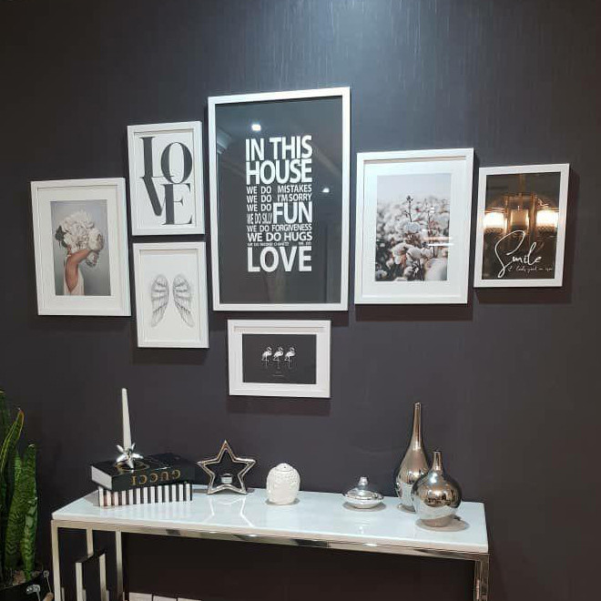 تابلو بکلیت طرح قوانین خانواده مدل دکوراتیو W-286 مجموعه 7 عددی