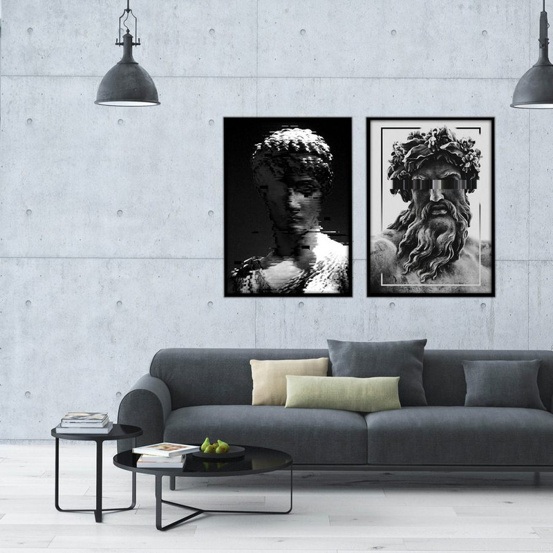 تابلو بکلیت طرح مجسمه مدل دکوراتیو B-376 مجموعه 2 عددی