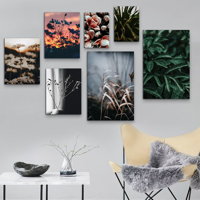 تابلو شاسی بکلیت طرح برگ و گل مدل SH-982 مجموعه 7 عددی