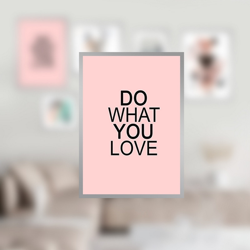 تابلو بکلیت طرح نقاشی انتزاعی و جمله انگیزشی مدل SI-885 مجموعه 7 عددی