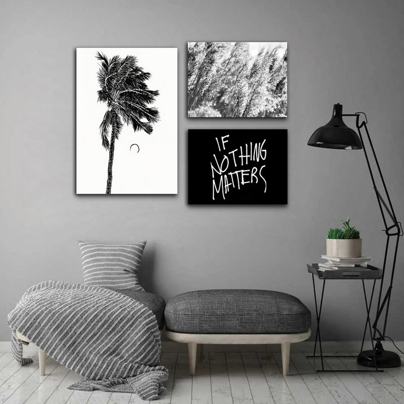 تابلو شاسی بکلیت طرح طبیعت و جمله انگیزشی مدل SH-817 مجموعه 3 عددی