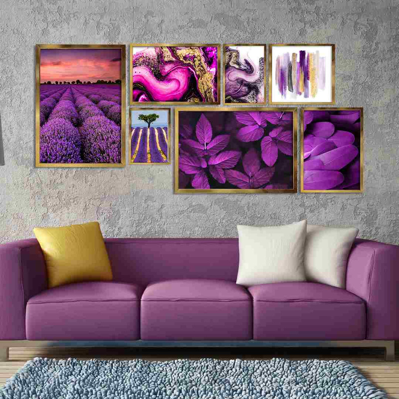 تابلو بکلیت طرح طبیعت مدل دکوراتیو T-395 مجموعه 7 عددی