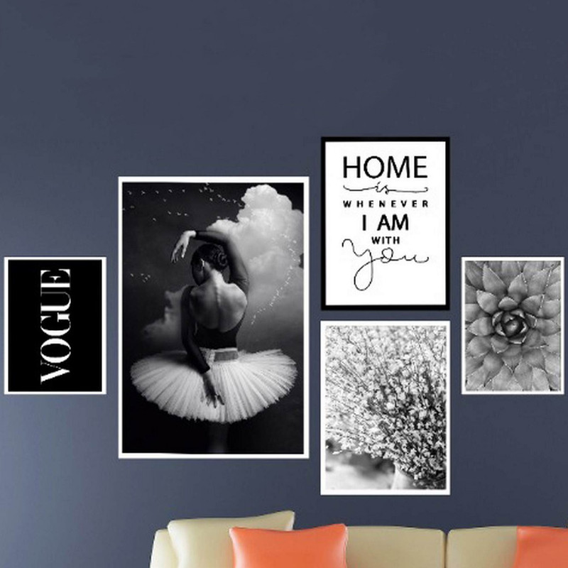 تابلو بکلیت طرح با تو مدل دکوراتیو W-352 مجموعه 5 عددی