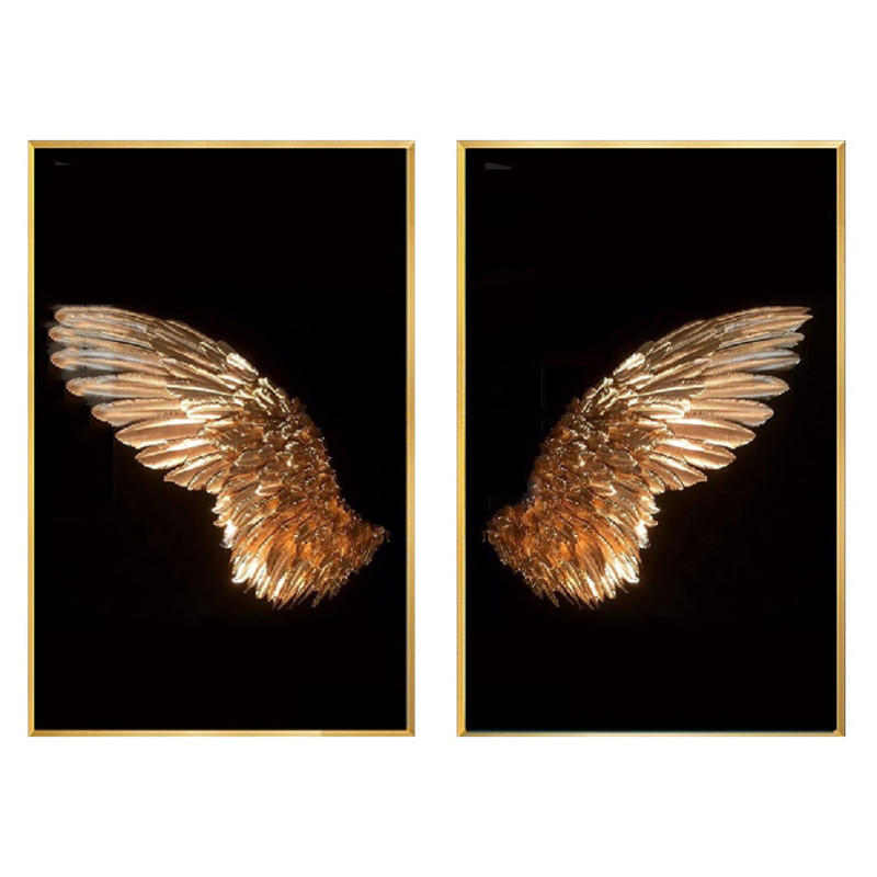 تابلو بکلیت طرح پر پرواز مدل مدرن کد 323 مجموعه 2 عددی