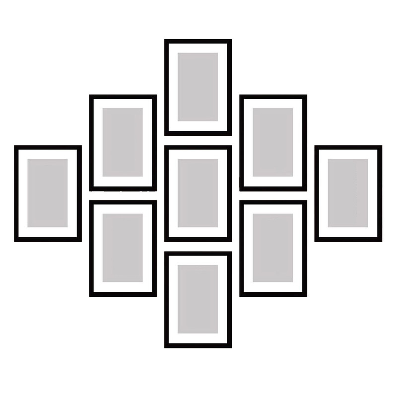 قاب عکس بکلیت مدل پاسپارتو کد 215-11 مجموعه 9 عددی