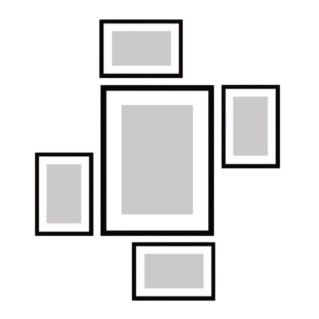 قاب عکس بکلیت مدل پاسپارتو کد 215-12 مجموعه 5 عددی