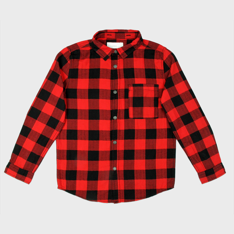 پیراهن پسرانه مدل چهارخانه PK-RD-BE-03