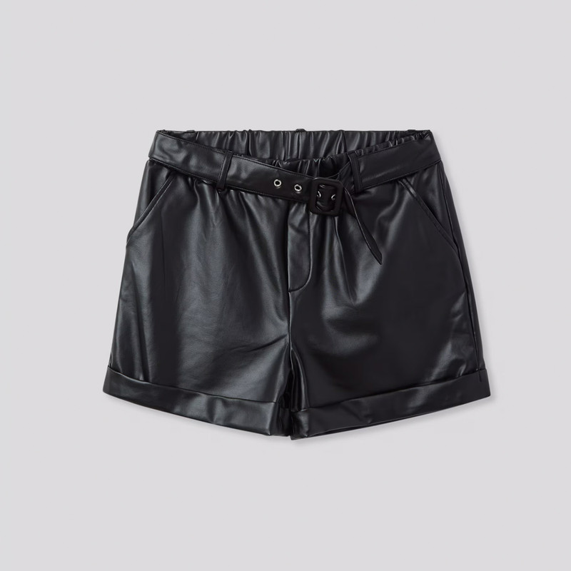 شلوارک دخترانه مدل چرم pk-tera-chr