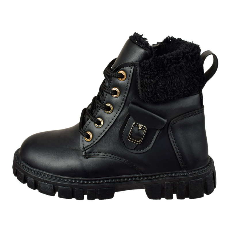 نیم بوت پسرانه مدل بندی زیپی BK.3735