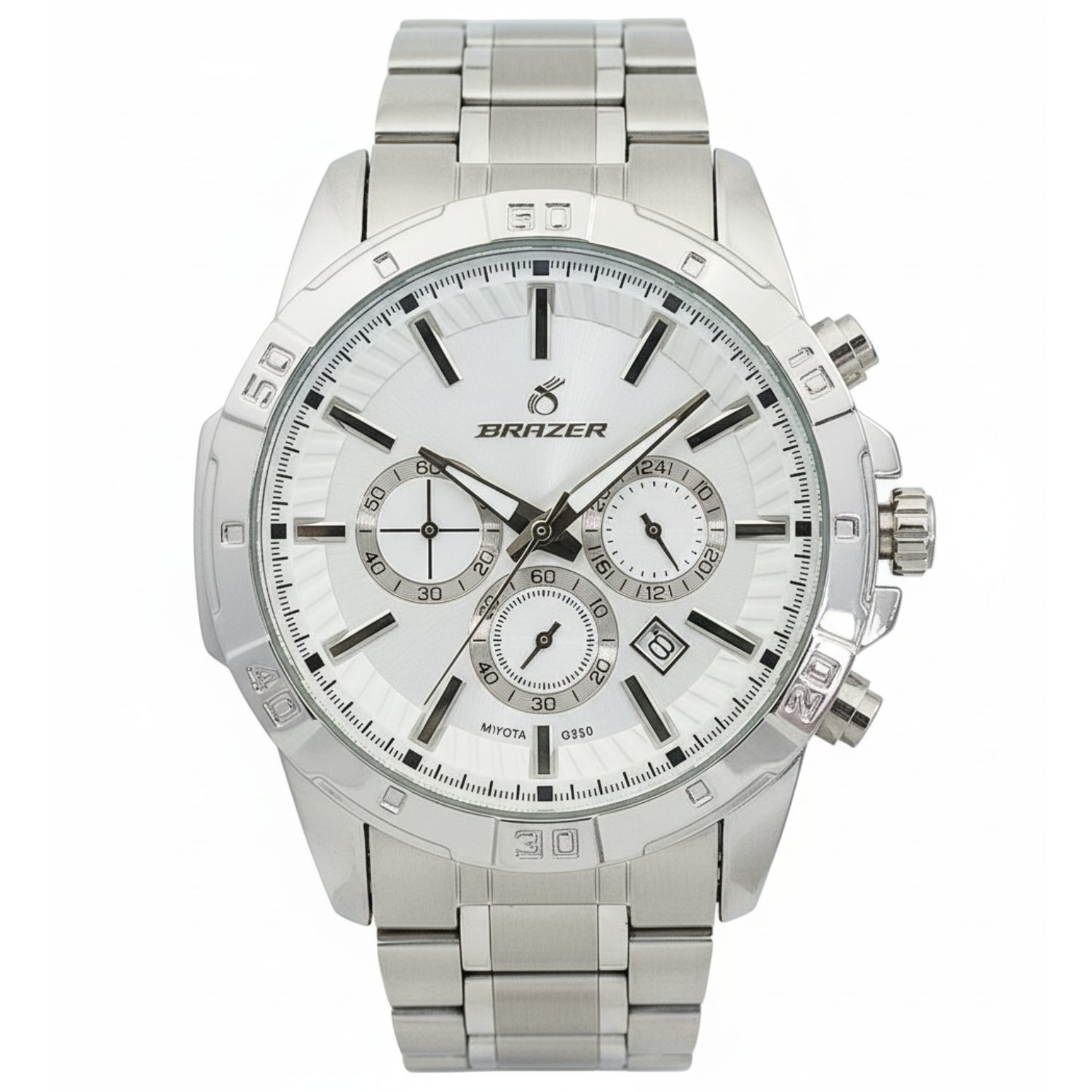 ساعت بلیزر استیل صفحه سفید 3228 تک مردانه