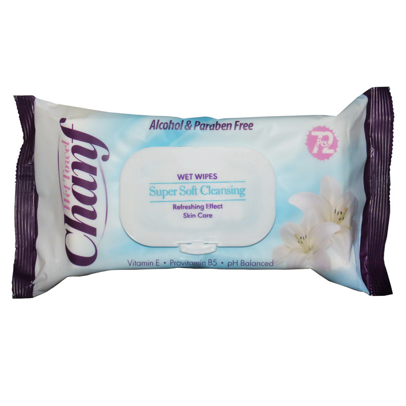دستمال مرطوب چانف مدل SUPER SOFT-B بسته 72 عددی