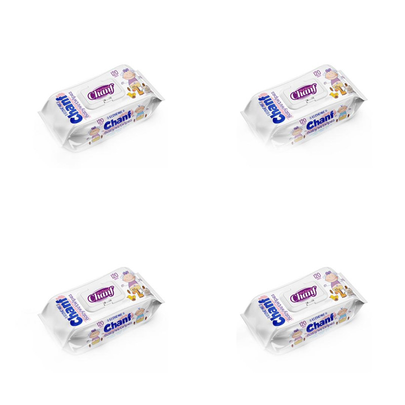 دستمال مرطوب کودک چانف مدل اقتصادی مجموعه 4 عددی