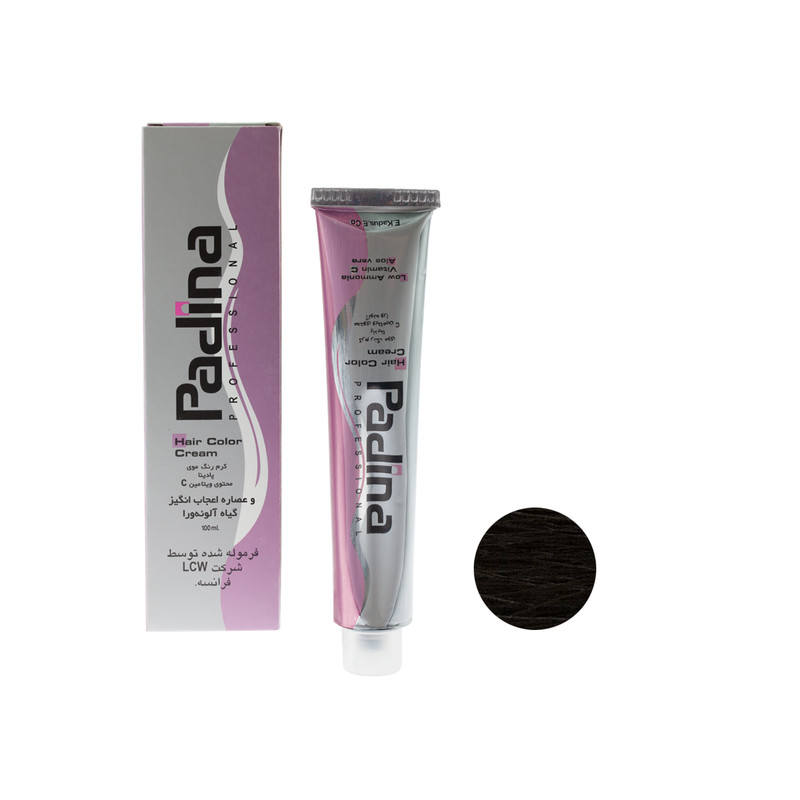 رنگ مو پادینا شماره C4-5-1 حجم 100 میلی لیتر رنگ قهوه ای دودی روشن