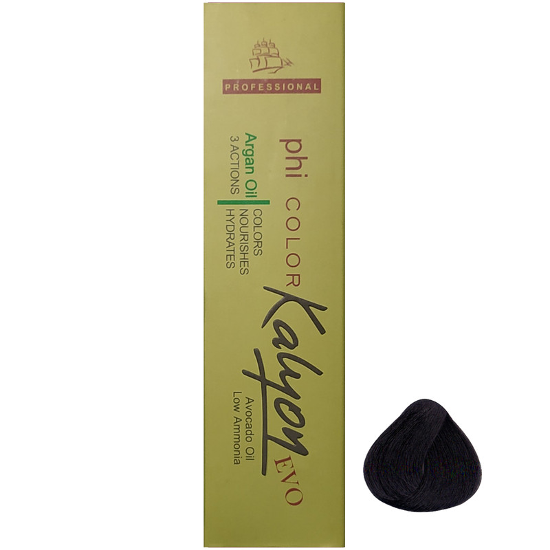 رنگ مو کالیون سری Natural شماره N1 حجم 125 میلی لیتر رنگ مشکی