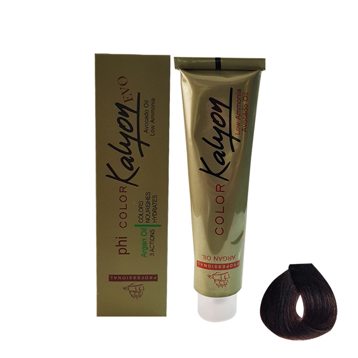 رنگ مو کالیون سری طبیعی شماره N2 حجم 125 میلی لیتر رنگ قهوه ای تیره