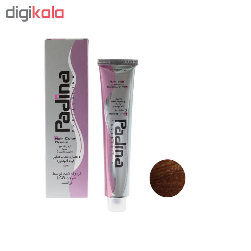 رنگ مو پادینا شماره H5-6-34 حجم 100 میلی لیتر رنگ عسلی متوسط
