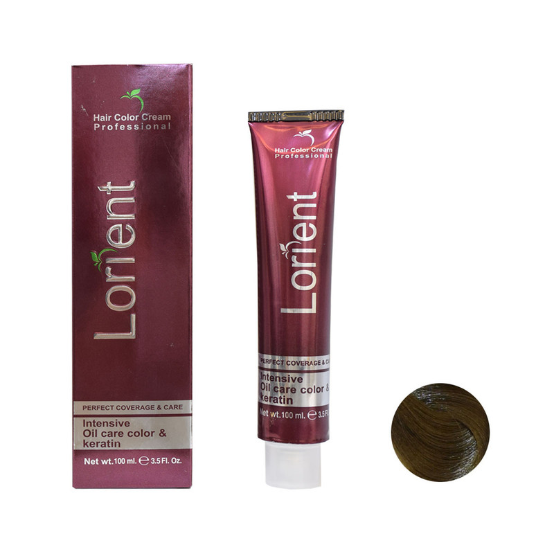 رنگ مو لورینت شماره M6 حجم 100 میلی لیتر رنگ بلوند زیتونی متوسط