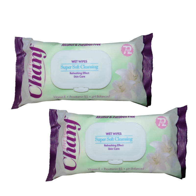 دستمال مرطوب چانف مدل 001 مجموعه 2 عددی