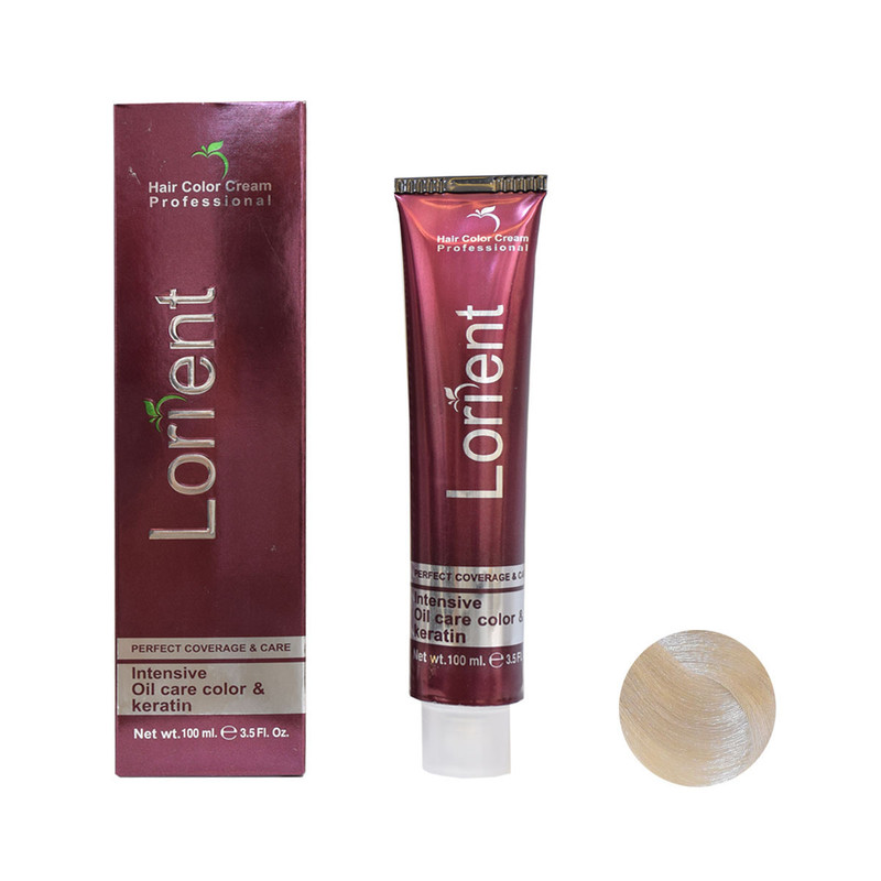 رنگ مو لورینت شماره A10 حجم 100 میلی لیتر رنگ بلوند خاکستری پلاتینه