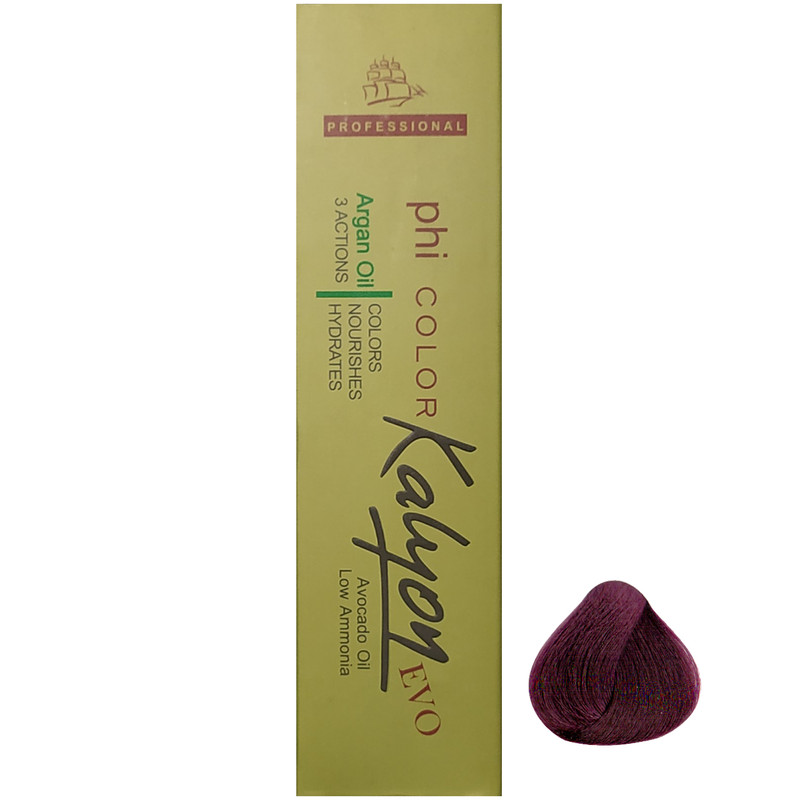  رنگ مو کالیون سری Violet شماره V6 حجم 125 میلی لیتر رنگ شرابی روشن