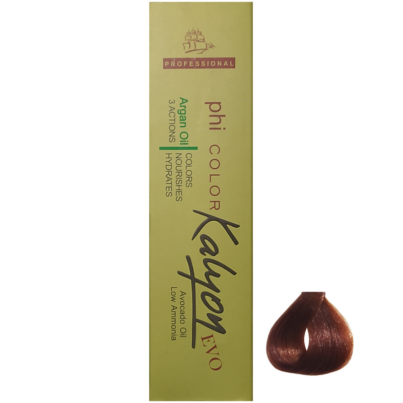  رنگ مو کالیون سری فندقی شماره 6.734 حجم 125 میلی لیتر رنگ فندقی تیره